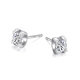 Enjiu platinum PT950 earrings for women, moissanite diamond new fashion earrings, high-end platinum single earrings for trendy men, a pair of platinum earrings (about 1.08g)