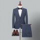 SHANSHAN light luxury brand 2025 new men's suit striped business casual slim suit suit for men blue striped XL 175