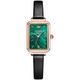 Oliver Lalite Swiss Green Ghost Brand Women's Watch Women's Light Luxury Niche Internet Celebrity Famous Watch Square Dish Small Green Watch 6624 Net-band Watch
