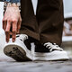 Mark Huafei sneakers men's shoes winter 2025 new large-toe thick-soled canvas shoes men's trendy non-slip light luxury height-increasing mesh shoes men black men and women same style 39 leather shoe code = sports code 40