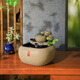 Hanyuntang Chinese-style living room tea room desktop flowing water ornaments circulating water office water system landscape decoration gifts S179-1 Shishi Ruyi desktop flowing water type A