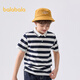 Balabala children's clothing children's short-sleeved T-shirt 2025 summer POLO shirt men's big children's top striped fashion 209225117108