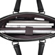 MOEPEQDAISHU Briefcase Men's Handbag Business Shoulder Messenger Bag Large Capacity Casual Commuting New Trendy Backpack Computer Bag Elegant Black + Genuine Leather Keychain 14 Inches