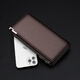 Plaston Paul Men's Wallet 2025 New Long Multi-Card Driver's License Large Capacity Multi-Function Card Bag Clutch Bag for Husband Brown Plain Tattoo (Wristband)