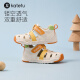 Carter Rabbit Girls Sandals 2024 Summer New Children's Sandals Soft Sole Non-Slip Toddler Functional Shoes Baby Shoes White Orange Yellow Green Inner Length 16cm 26 Size Suitable for Foot Length 14.8-15.4