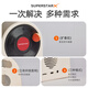 Polar species vinyl bluetooth speaker retro audio home portable creative record player cd player desktop aromatherapy insert TF card wireless birthday gift for boys and girls souvenir moon white + exquisite gift bag + writable greeting card