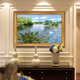 Impressionniste Swan Lake Paysage d'huile peinte à la main peinture de style européen Entrée Entrée Entrée Paint