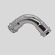Jinniu Pipe Industry Stainless Steel Double Pressure 90 Elbow Specifications DN50 Material 304 Light Gray DN50 304 Stainless Steel