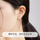 Lao Fengxiang S925 sterling silver earrings for women, Mobius high-end ear jewelry, anniversary birthday gift for girlfriend and wife, Mobius* brand gift box (local warehouse/next day delivery)