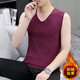 Modal seamless thermal vest men's winter tight-fitting cold-proof bottoming sleeveless t-shirt plus velvet and thickened white waistcoat 151 plus velvet white XL