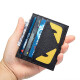 Boston Little Monster Card Holder Trendy Ultra-Thin Mini Card Holder Multi-Slot Cowhide Bank Card Holder Card Holder for Men