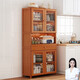 Moridi sideboard kitchen cabinet rental room cupboard multi-functional wine cabinet simple storage cabinet multi-layer tableware rack upgraded bold six-layer model - transparent door