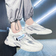 MVP BOY chaussures pour hommes à la mode 2025 chaussures super chaudes tendance nationale chaussures de sport d'automne chaussures de course respirantes à semelle souple pour hommes chaussures de papa hommes speed step X9920 blanc gris 44