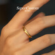 SUPERCUSTOM super engagement ring 18k gold wedding ring fashion couple ring custom engraving ring commemorative gift tide rice gold 18K yellow No. 11-12/single piece