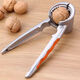 Walnut cracker, peeling core and pecan nut tool, household multi-functional tool for opening walnut nuts, hazelnut pliers, four jaws, single pack + needle