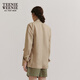 Teenie Weenie Bear Women's Spring Old Money Style French Linen Light Blazer Linen Blended Women's Fashion Khaki M