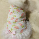 宠物大狗衣服中大型犬透气防掉毛防晒网纱萨摩金毛夏季薄款背心裙 草莓(不退不换) 110码(胸围9756-70斤左右)