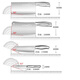 十八子作菜刀菜板套装厨房刀具套装家用切菜刀切片刀砍骨刀组合全套七件套 全不锈钢菜刀七件套 7件套