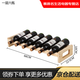 Jingmengyuan solid wood red wine rack home creative wine rack wine bottle rack red wine display rack storage wine cabinet decorative ornaments one layer six bottles log color