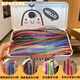 Haiyi Duo Children's Children's Colorful Braided Hair Colored Rope Trendy Dirty Braids Colorful Ethnic Style Hip-Hop Street Dance Braided Hair Ribbon on Children's Children's Day Festival Stage Braided Colored Hair Colored Rope Main Pattern 100