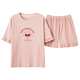 Summer Damen Kurzärärmelte Pyjamas Set Cotton Home-Kleidung für den Sommer Dünngröße Frühling und Herbst können beiläufig und komfortabel GXT66636 m getragen werden (empfohlen 75-95 Jin [Jin ist gleich 0,5 kg])