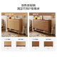Quanyou Home Modern Simple Log Style Shoe Cabinet Entry Solid Wood Cabinet Feet Porch Partition Storage Storage Cabinet Against the Wall