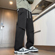 Dingfengbaoluo casual pants men's autumn loose long pants sports quick-drying American outdoor overalls 2416 black XL