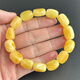 Yuzhi 1 item 1 certificate 1 shot natural Russian raw ore unoptimized beeswax bracelet amber bracelet G190 unique product 19.58 grams hand circumference 19 cm