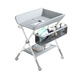 Habik Diaper Table Baby Care Table Multifunctional Foldable Infant Touch Table Newborn Diaper Changing Table White Deer-Castle Gray Comfortable Style (Storage Basket + Clothes Drying Rod + Storage Rack)