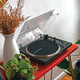 Audio-Technica AT-LP70X vinyl record player, fully automatic belt drive, dual speed record player, retro gramophone record player, professional audio LP70X + Harman Kardon Glazed 5th Generation Combination Set