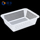 Guxiang thickened (vegetable washing basket) vegetable color plastic basket distribution frame rectangular turnover frame large storage basket white No. 5 basket 406*312*118mm 2 pieces