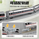 Kawei high-speed rail toy train children's simulation alloy electric remote control Fuxing train model track toy car electric model electric Fuxing double section silver