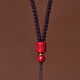 Mochi cinnabar six-character mantra pendant lanyard hand-woven purple gold sand Buddha amulet rope for men and women simple neck hanging necklace rope red rope cinnabar six-character mantra lanyard