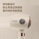 FLYCO hair dryer foldable negative ion hair care student dormitory high-power home barber shop hotel hair dryer FH6369 1600W lotus root pink temperature adjustable display