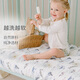 Nest designs baby fitted sheet bed cover newborn baby bamboo cotton gauze bamboo cotton elastic fitted sheet children kindergarten nap bed cover member exclusive Pianpian Elf S (132*71cm)