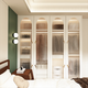 PIANO whole house customized home wardrobe bedroom retro style cloakroom study living room overall flat door wardrobe customization Prepayment (consult customer service for the plan)