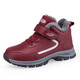 Chaussures des vieilles hommes, gros pieds, grands pieds de graisse, chaussures stables de grand-père, grande taille hiver plus bottes de neige de papa en velours, chaussures de coton mère, 9855 Style masculin gris foncé 46