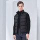 Tambor light down jacket vest for men with short stand-up collar, light and warm, comfortable vest with inner layer TA330033 black 180