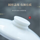 Yuquan Longmen mutton-fat jade glazed office cup Dehua white porcelain tea cup large-capacity water cup household drinking tea cup with lid 3. Longteng office cup (without liner) 380ml