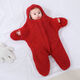 Meifei Sac de Couchage Sac de Couchage pour Bébé et Enfant Automne et Hiver Couverture de Couette Anti-saut et Anti-Coup de Pied d'hiver Couverture en Cachemire épaissie pour Nouveau-né Étoile de Mer Kaki 9M Environ 6~12 Mois