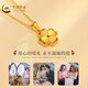 中国黄金（CHINA GOLD）黄金项链女足金四叶草吊坠结婚情人节送女友老婆妈妈生日礼物 足金吊坠+S925链+礼盒