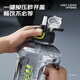 Cuidahuang Sports Water Cup Ton Cup Large Capacity Ton Bucket Sports Water Bottle Plastic Water Cup Black 2200ml
