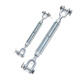 JINGGONG UU type turnbuckle screw marine wire rope tensioner American open body galvanized turnbuckle national standard tightener 1 18 (4.54T) American style (1 piece)