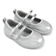 Saturday (St&Sat) children's shoes, girls' small leather shoes, 2025 spring new style fashionable princess shoes, performance shoes, girls and children's shoes for dancing, Star Silver 33, inner length about 21.3cm