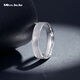 Miss JuJu platinum ring fashion ring pt950 platinum fashion ring for men and women, 8# single, about 4.1g, width 3.5mm, more gram weight, less compensation