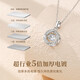GLTEN Swarovski Zirconium Mobius Silver Necklace for Women 2025 New Light Luxury Niche Pendant Birthday Gift for Girlfriend
