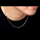 Nilan Men's Platinum Necklace Pt950 Men's Style Simple Yuanbao 18 Chain Long and Short Versatile Trendy Length 45cm Weight 5g Thickness 1.5mm