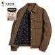 Dances with Wolves quilted British style woolen warm thick coat windproof men's jacket 701 khaki 180