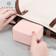 VLANDO travel portable jewelry box women's jewelry storage box compact dustproof birthday gift for girlfriend without mirror