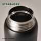 Starbucks coffee treasure coffee cup flowing gold stainless steel cup with cup bag 450ml thermal insulation cup birthday gift